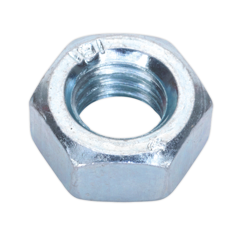 Steel Nut M8 Zinc DIN 934 Pack of 100 | Pipe Manufacturers Ltd..