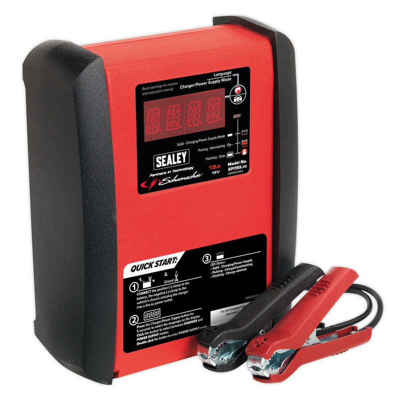 Schumacher¨ Intelligent Speed Charge Battery Charger 15A 12V | Pipe Manufacturers Ltd..