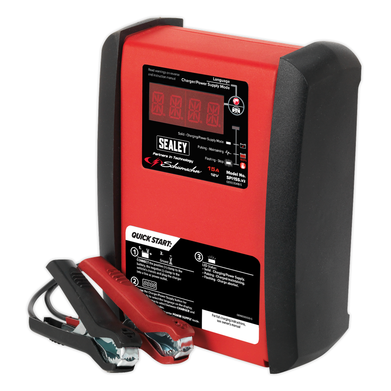 Schumacher¨ Intelligent Speed Charge Battery Charger 15A 12V | Pipe Manufacturers Ltd..