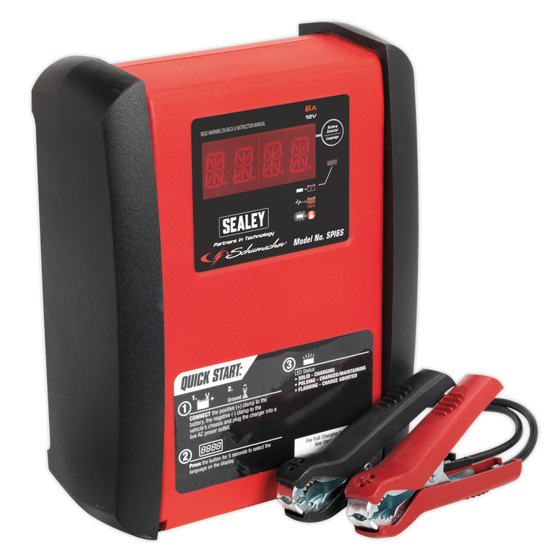 Schumacher¨ Intelligent Speed Charge Battery Charger 6A 12V | Pipe Manufacturers Ltd..