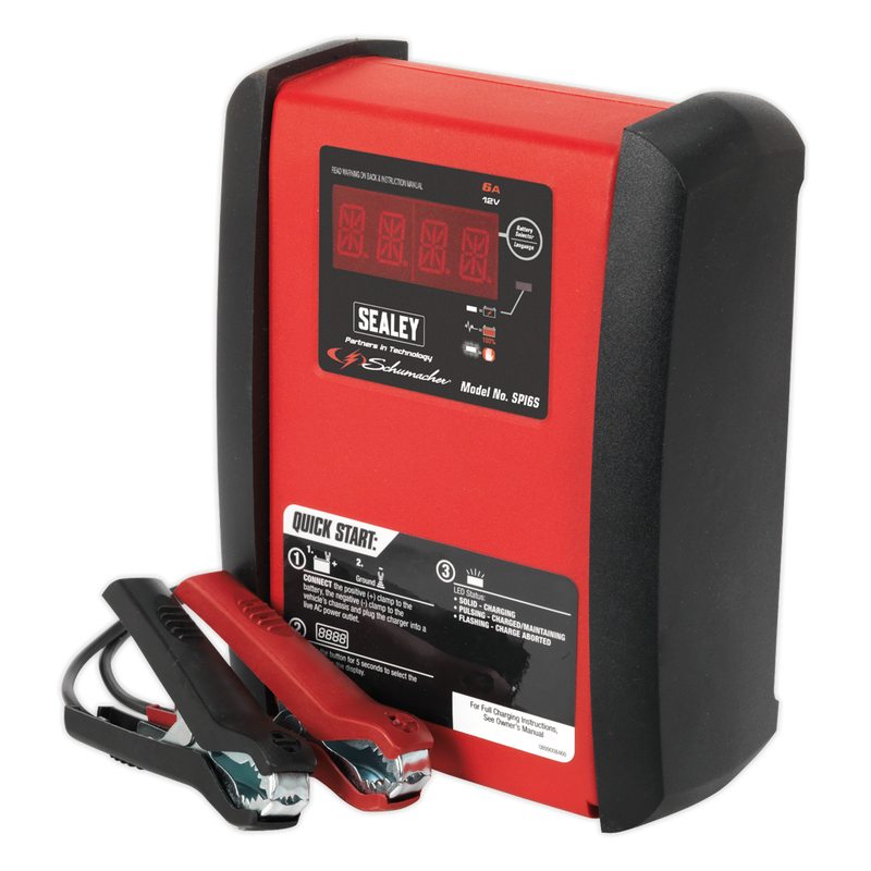 Schumacher¨ Intelligent Speed Charge Battery Charger 6A 12V | Pipe Manufacturers Ltd..