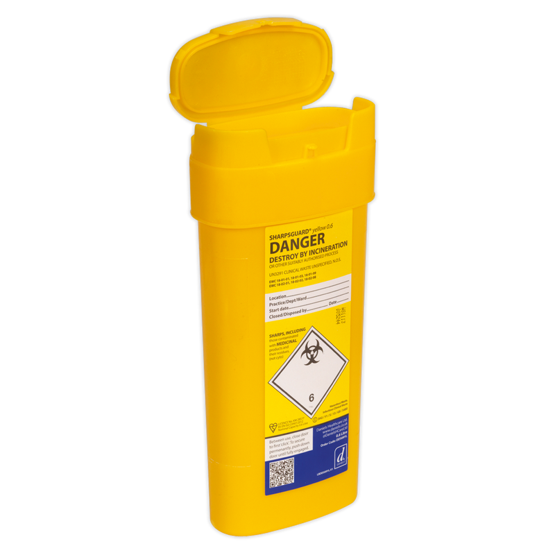 Sharps Bin 0.6L | Pipe Manufacturers Ltd..