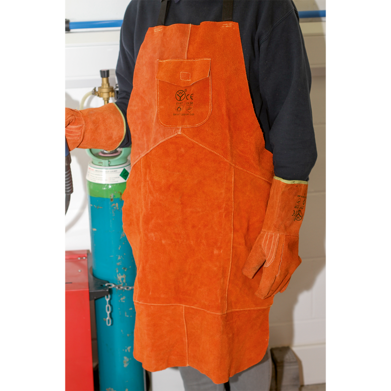 Leather Welding Apron Heavy-Duty | Pipe Manufacturers Ltd..