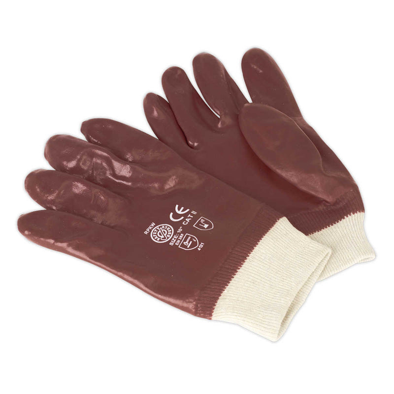 General Purpose PVC Gloves Knitted Wrist Pair | Pipe Manufacturers Ltd..