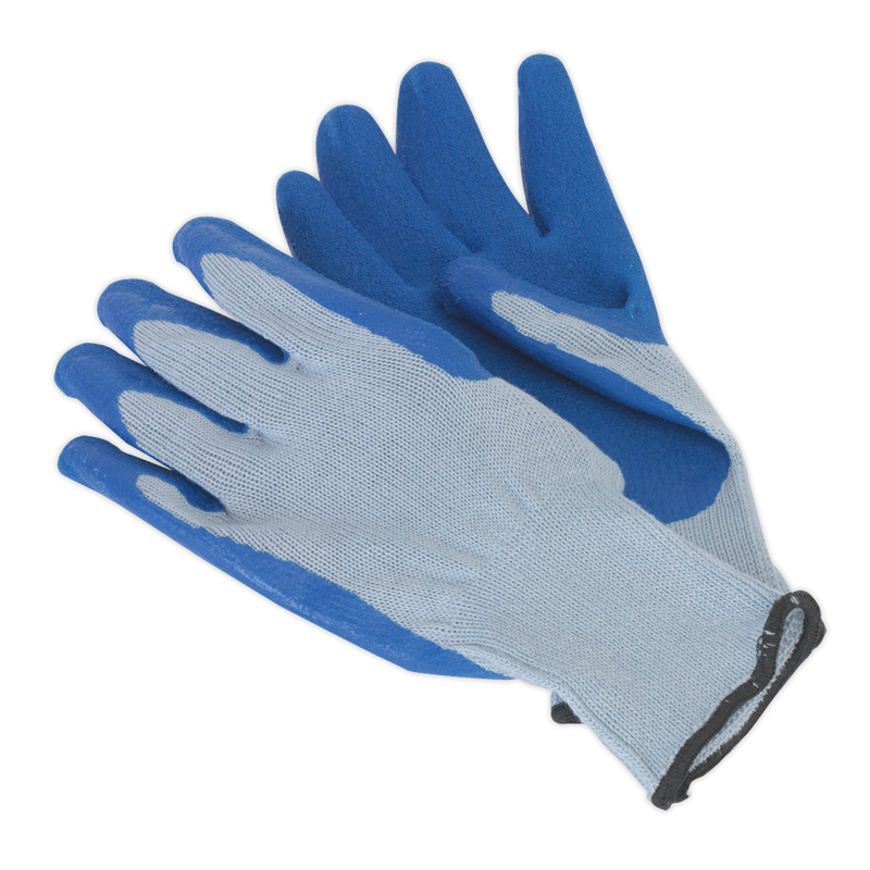 Latex Knitted Wrist Gloves - Large Pack of 12 Pairs | Pipe Manufacturers Ltd..