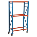 Two Level Mobile Tyre Rack 200kg Capacity Per Level | Pipe Manufacturers Ltd..