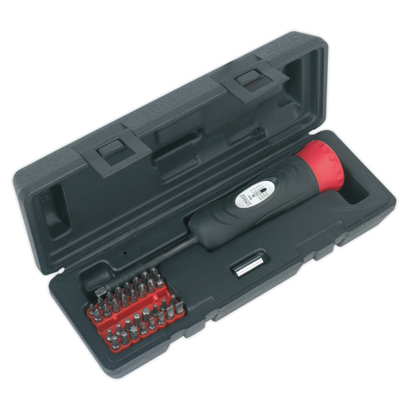 Torque Screwdriver Set 34pc 2-10Nm 1/4"Sq Drive | Pipe Manufacturers Ltd..