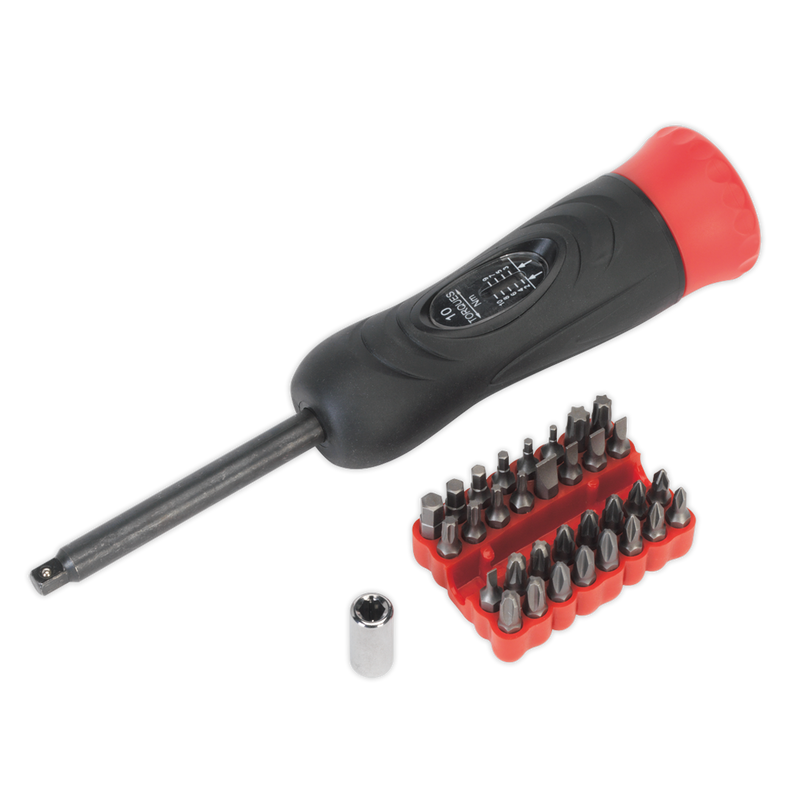 Torque Screwdriver Set 34pc 2-10Nm 1/4"Sq Drive | Pipe Manufacturers Ltd..