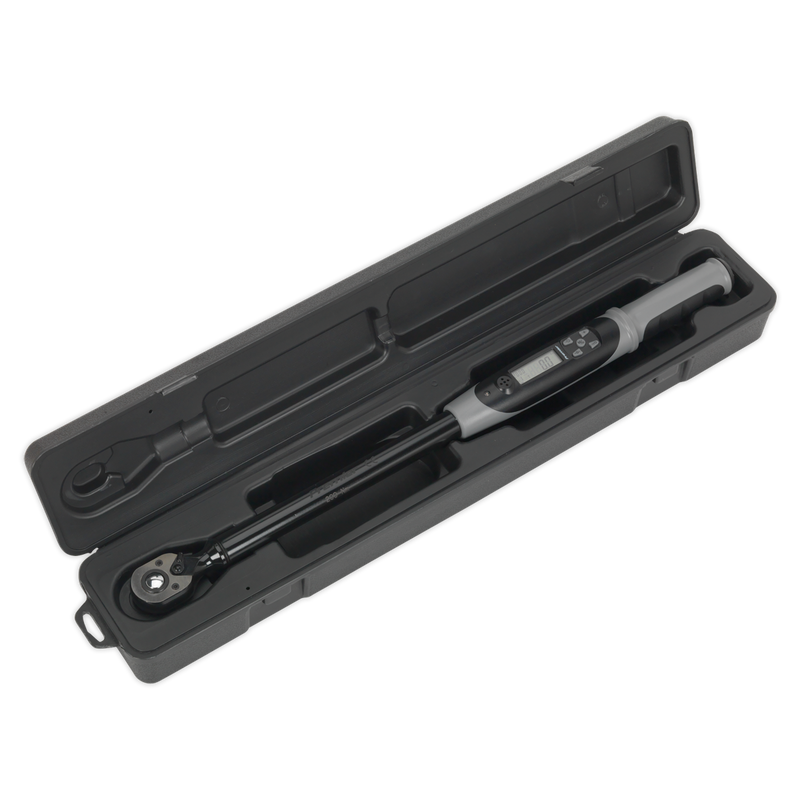 Angle Torque Wrench Digital 1/2"Sq Drive 20-200Nm(14.7-147.5lb.ft) Black Series | Pipe Manufacturers Ltd..