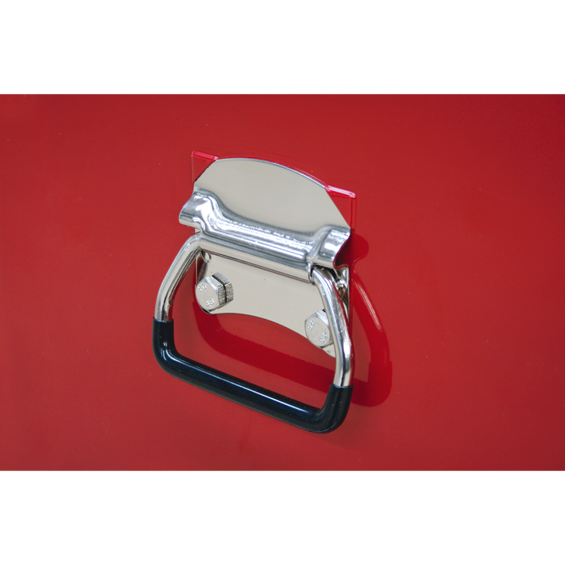 Topchest 5 Drawer with Ball Bearing Slides - Red | Pipe Manufacturers Ltd..