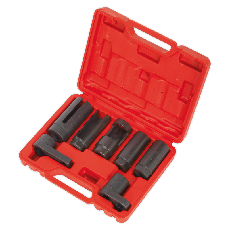 Oxygen Sensor Socket Set 7pc 3/8" & 1/2"Sq Drive | Pipe Manufacturers Ltd..