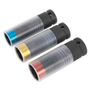 Alloy Wheel Ultra-Power Impact Socket Set 3pc 1/2"Sq Drive | Pipe Manufacturers Ltd..