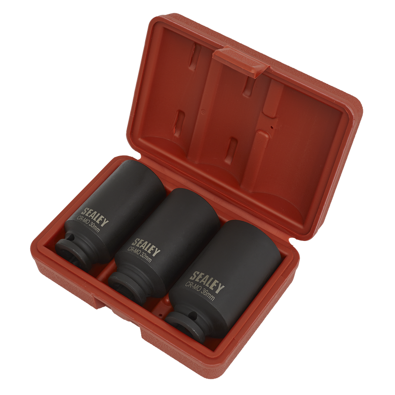 Impact Hub Nut Socket Set 3pc 12-Point 1/2"Sq Drive | Pipe Manufacturers Ltd..