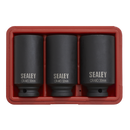 Impact Hub Nut Socket Set 3pc 12-Point 1/2"Sq Drive | Pipe Manufacturers Ltd..