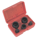 Impact Hub Socket & Socket Bit Set 5pc 12-Point 1/2"Sq Drive | Pipe Manufacturers Ltd..