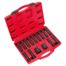 Impact Hex, TRX-Star* & TRX-Star* Female Socket Bit Set 16pc 3/4" & 1"Sq Drive | Pipe Manufacturers Ltd..