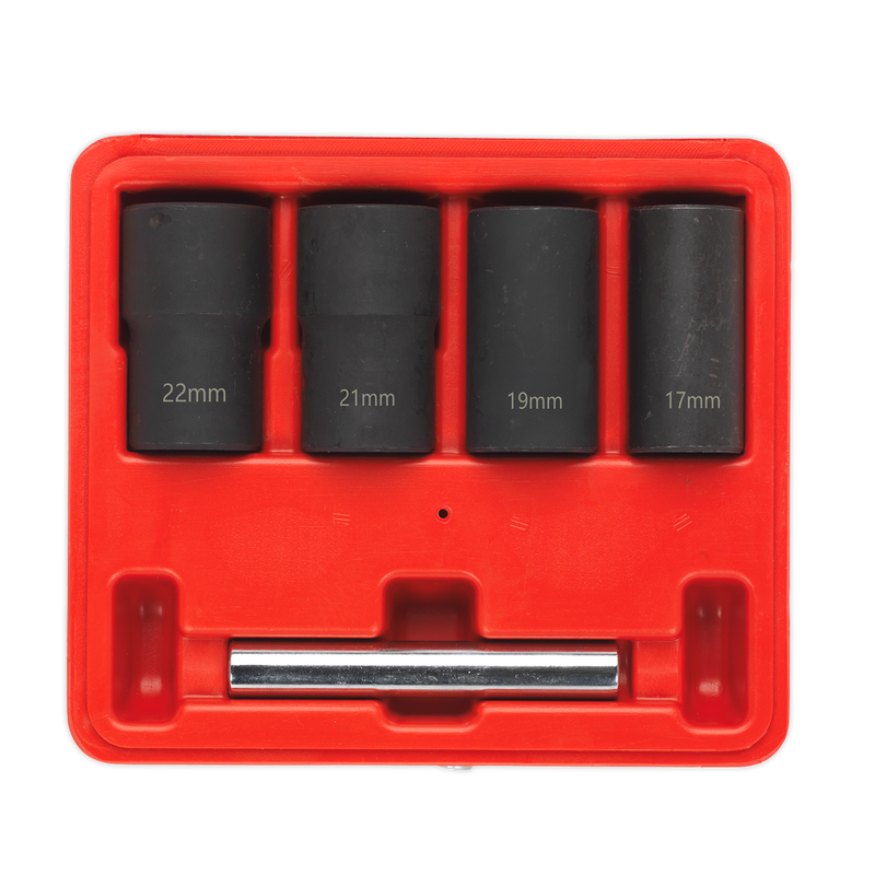 Locking Wheel Nut Removal Set 5pc 1/2"Sq Drive | Pipe Manufacturers Ltd..