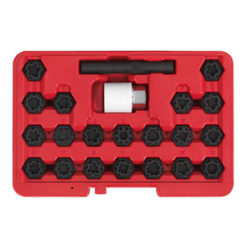 Locking Wheel Nut Key Set 22pc - Audi | Pipe Manufacturers Ltd..