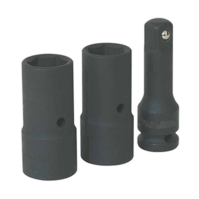 Impact Flip Socket Set 3pc 1/2" Sq Drive | Pipe Manufacturers Ltd..