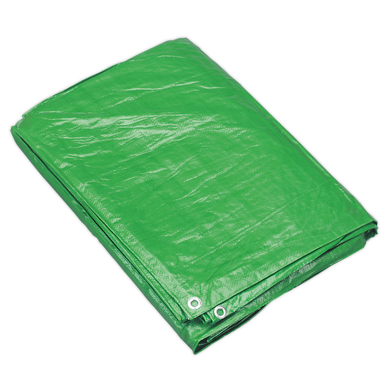 Tarpaulin 3.05 x 3.66m Green | Pipe Manufacturers Ltd..