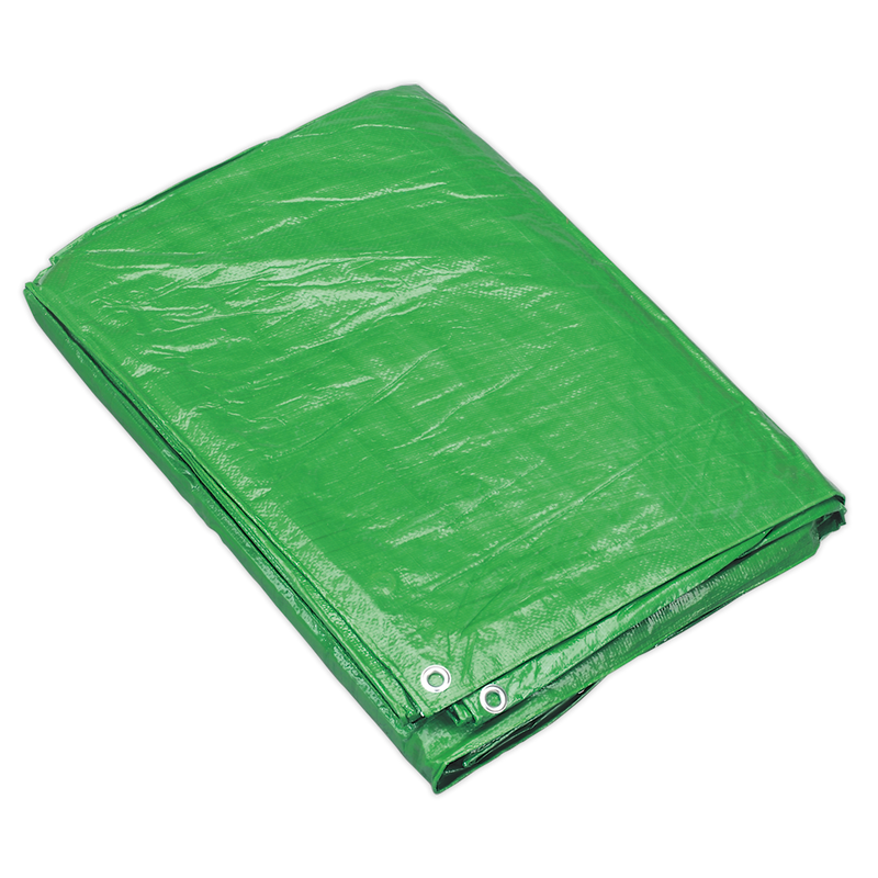 Tarpaulin 3.66 x 4.88m Green | Pipe Manufacturers Ltd..