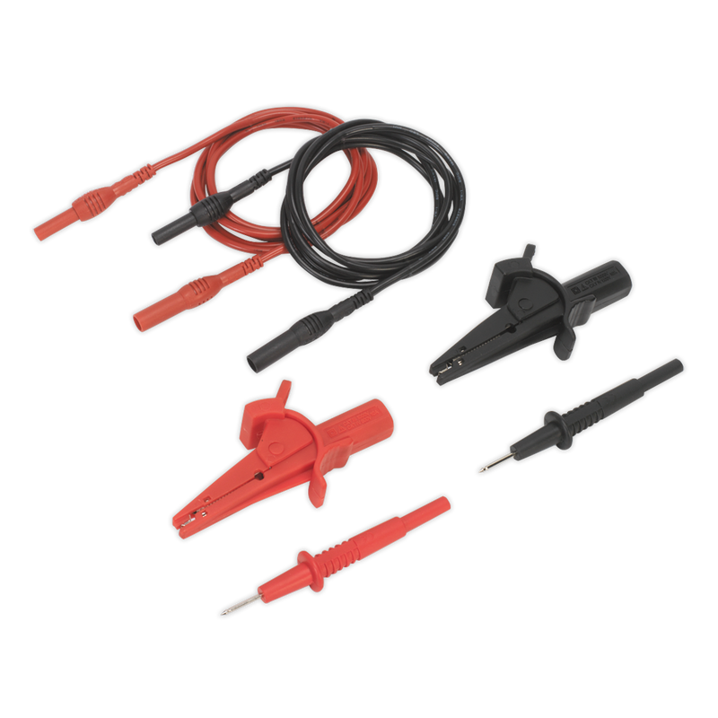 Automotive Test Lead & Crocodile Clip Set 6pc | Pipe Manufacturers Ltd..