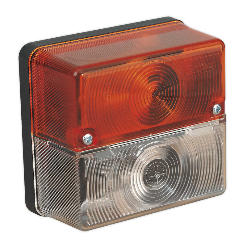 Front Square Amber/White Lamp 12V with Bulbs | Pipe Manufacturers Ltd..