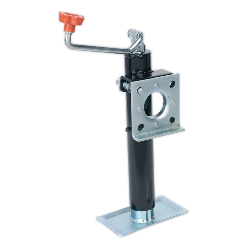 Trailer Jack with Weld-On Swivel Mount 250mm Travel - 900kg Capacity | Pipe Manufacturers Ltd..