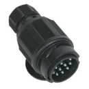 Towing Plug 13-Pin Euro Plastic 12V Twin Inlet | Pipe Manufacturers Ltd..
