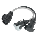 Conversion Lead 13-Pin Euro to 7-Pin N & S Type Plugs 12V | Pipe Manufacturers Ltd..