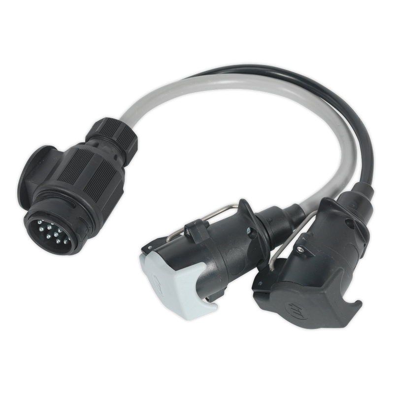 Conversion Lead 13-Pin Euro to 7-Pin N & S Type Plugs 12V | Pipe Manufacturers Ltd..