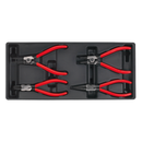 Tool Tray with Circlip Pliers Set 4pc | Pipe Manufacturers Ltd..