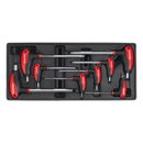 Tool Tray with T-Handle Ball-End Hex Key Set 8pc | Pipe Manufacturers Ltd..