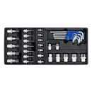 Tool Tray with TRX-Star* Key, Socket Bit & Socket Set 35pc | Pipe Manufacturers Ltd..