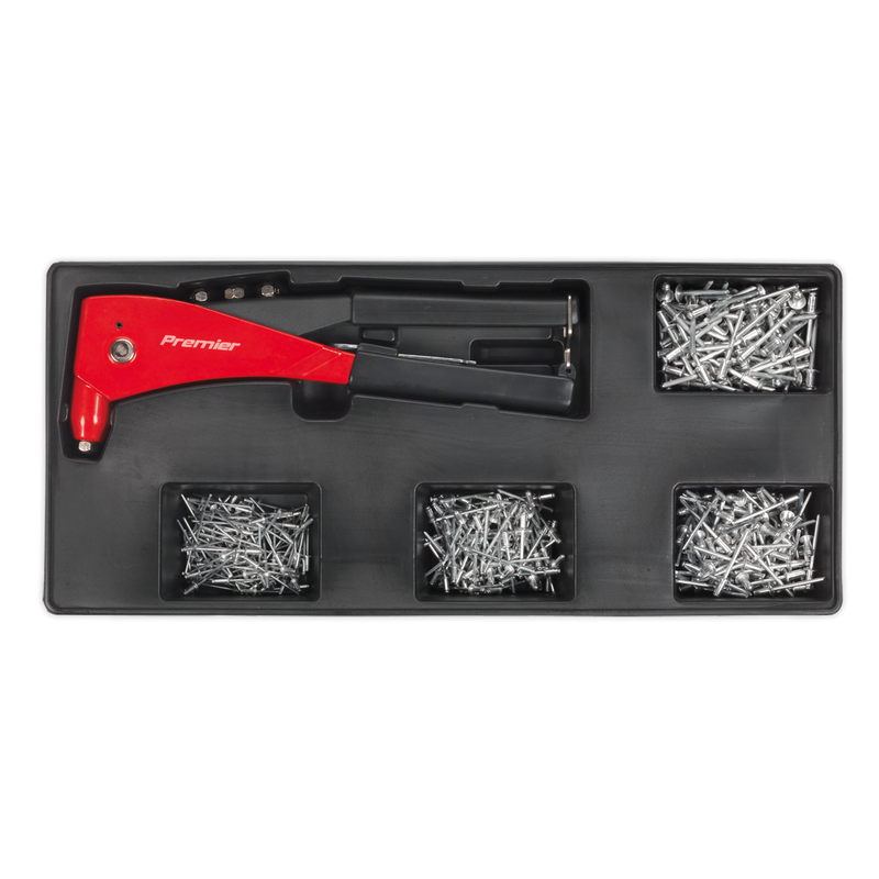 Tool Tray with Riveter & 400 Assorted Rivet Set | Pipe Manufacturers Ltd..