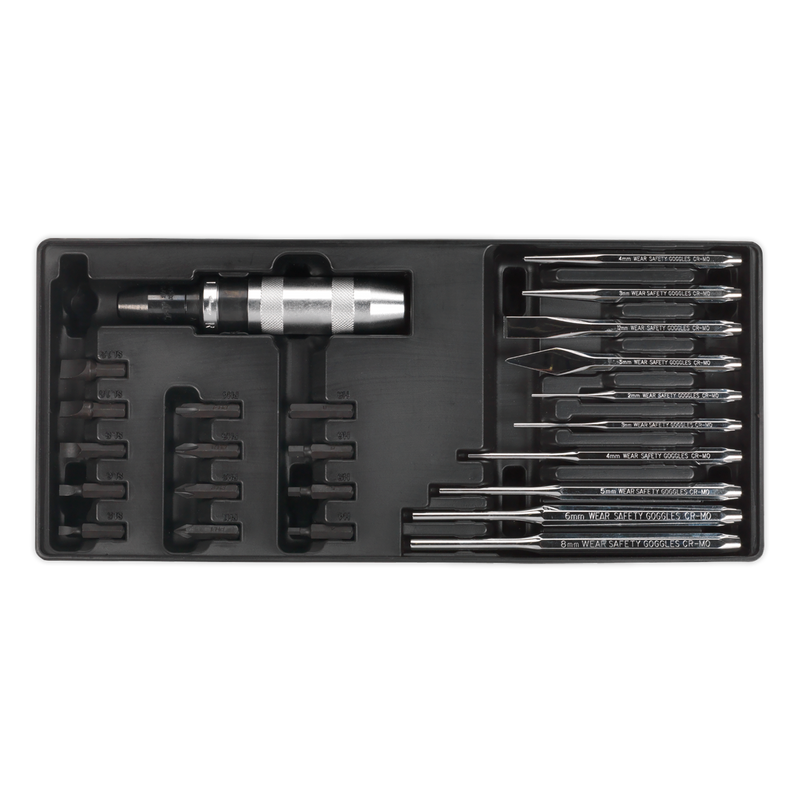 Tool Tray with Punch & Impact Driver Set 25pc | Pipe Manufacturers Ltd..