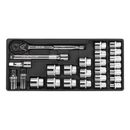Tool Tray with Socket Set 26pc 1/2"Sq Drive | Pipe Manufacturers Ltd..