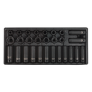 Tool Tray with Impact Socket Set 28pc 1/2"Sq Drive - Metric | Pipe Manufacturers Ltd..
