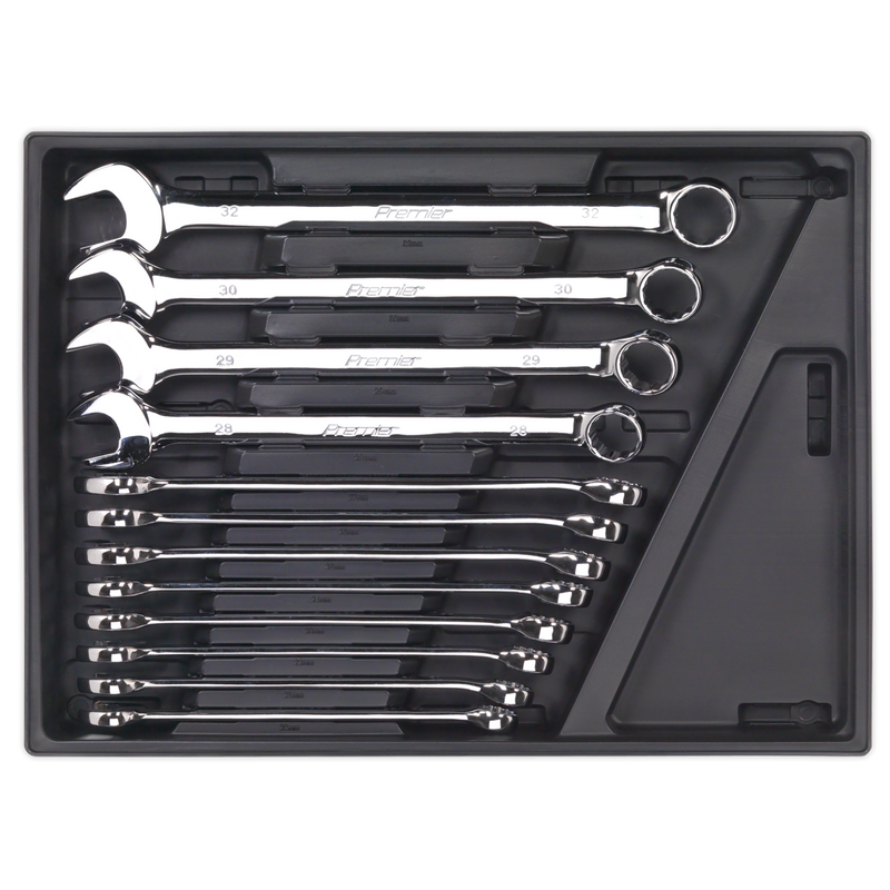 Tool Tray with Combination Spanner Set 12pc - Metric | Pipe Manufacturers Ltd..