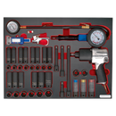 Tool Tray with Impact Wrench, Sockets & Tyre Tool Set 42pc | Pipe Manufacturers Ltd..