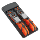 Ratchet Tie Down 25mm x 4m Polyester Webbing with S Hooks 500kg Load Test - Pair | Pipe Manufacturers Ltd..