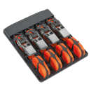 Ratchet Tie Down 25mm x 4m Polyester Webbing with S Hooks 500kg Load Test - 2 Pairs | Pipe Manufacturers Ltd..