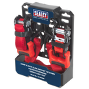 Slide Ratchet Tie Down 32mm x 3m Polyester Webbing with S Hooks 1200kg Load Test | Pipe Manufacturers Ltd..