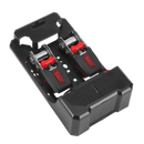 Ratchet Tie Down 25mm x 4m Polyester Webbing with S Hooks 800kg Load Test - Pair | Pipe Manufacturers Ltd..