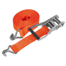 Ratchet Tie Down 50mm x 6m Polyester Webbing 3000kg Load Test | Pipe Manufacturers Ltd..