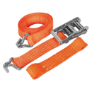 Car Transporter Ratchet Tie Down 50mm x 3m Alloy Wheel - Single 5000kg Load Test | Pipe Manufacturers Ltd..