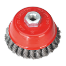 Twist Knot Wire Cup Brush ¯100mm M14 x 2mm | Pipe Manufacturers Ltd..