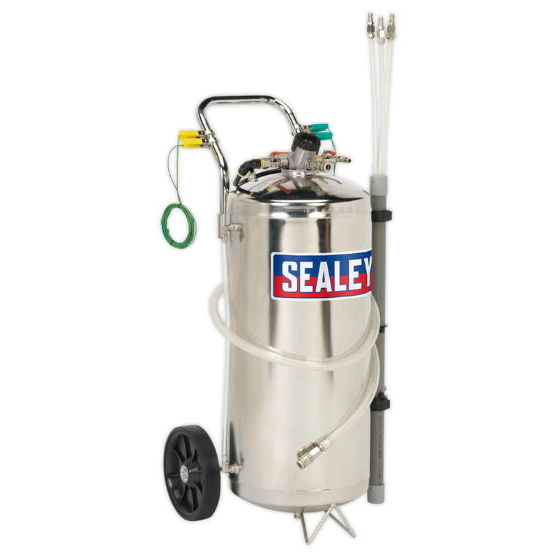 Air Operated Fuel Drainer 40L Stainless Steel | Pipe Manufacturers Ltd..
