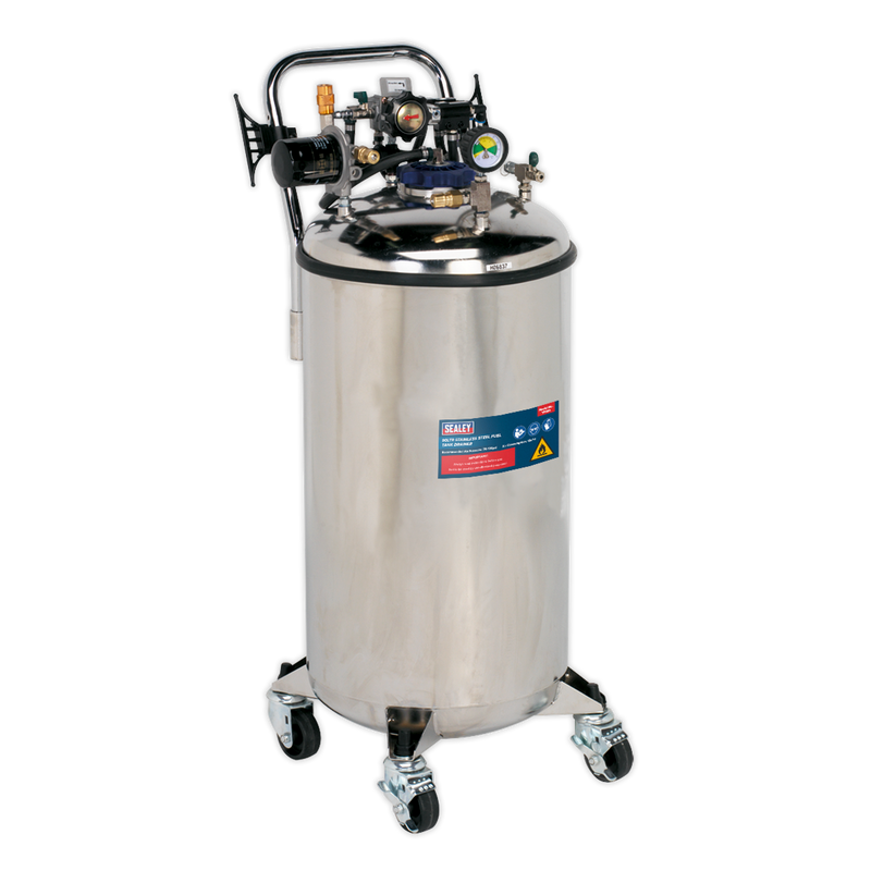 Fuel Tank Drainer 90L Stainless Steel | Pipe Manufacturers Ltd..
