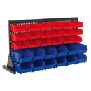 Bin Storage System Bench Mounting 30 Bins | Pipe Manufacturers Ltd..